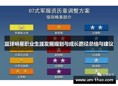 篮球明星职业生涯发展规划与成长路径总结与建议